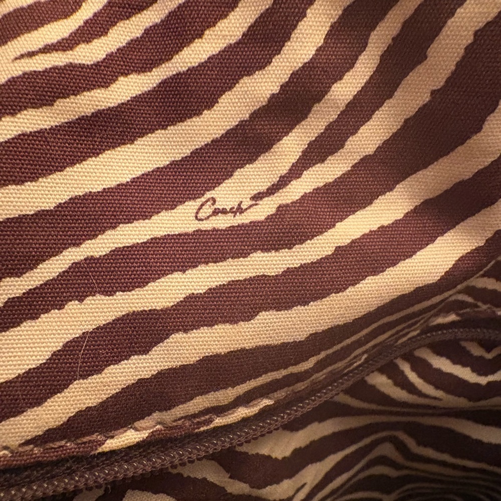 Coach Python Straw Natalie Tote 16839 - Picture 8 of 13